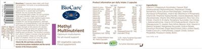 Methyl Multinutrient label