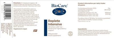 Replete Intensive label