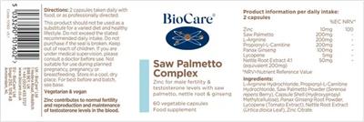 Saw Palmetto Complex label