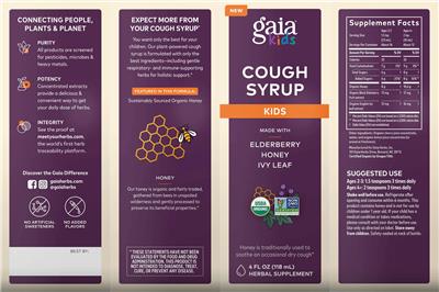 Cough Syrup Kids label