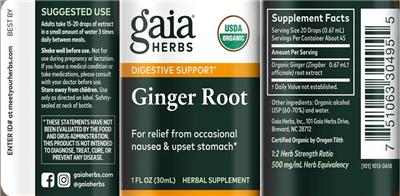 Ginger Root label