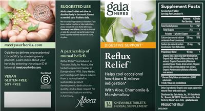 Reflux Relief label