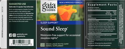 Sound Sleep label