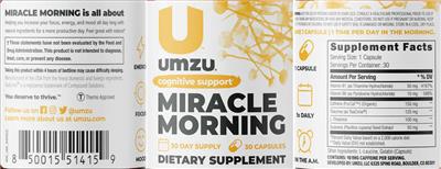 Miracle Morning label