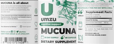 Mucuna label