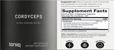 Cordyceps label