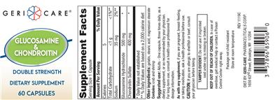 Glucosamine & Chondroitin label