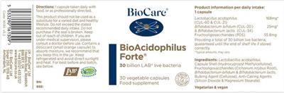 BioAcidophilus Forte label