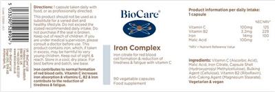 Iron Complex label