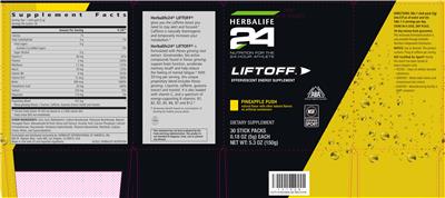 Liftoff Pineapple Push label