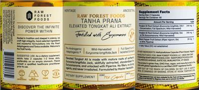 Tanha Prana Elevated Tongkat Ali Extract label