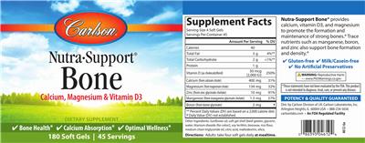 Nutra-Support Bone label