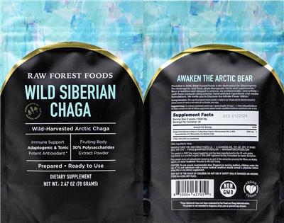 Wild Siberian Chaga label