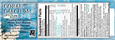 Coral Calcium Plus label