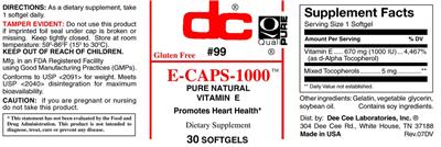 E-Caps-1000 label