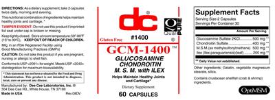 GCM-1400 label