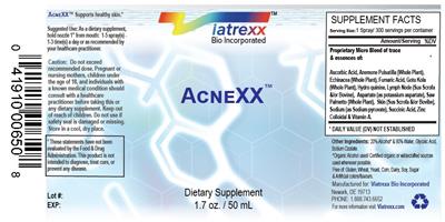 AcneXX label