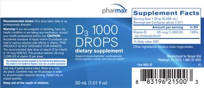 D3 1000 Drops label