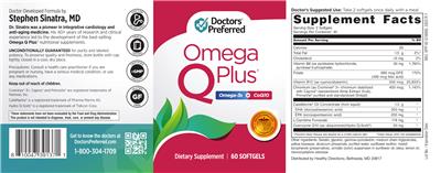 Omega Q Plus Omega-3 + CoQ 10 label
