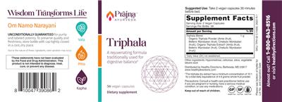 Triphala label