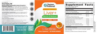 Liver+ Revive & Restore label