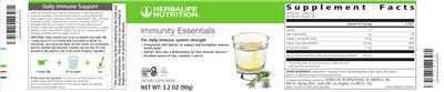 Immunity Essentials label
