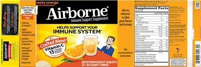 Airborne Original Zesty Orange label