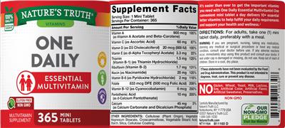 One Daily label
