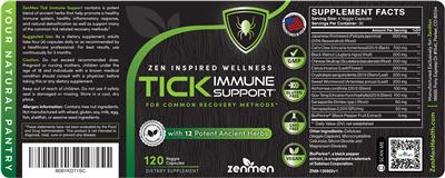 Tick Immune Support label
