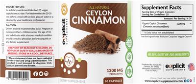 Ceylon Cinnamon  label