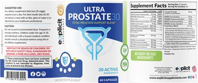 Ultra Prostate 30 label