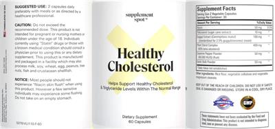 Healthy Cholesterol label