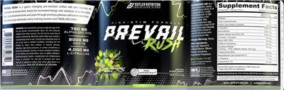 Prevail Rush Cotton Candy Grape label