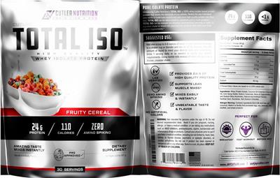 Total ISO Fruity Cereal label