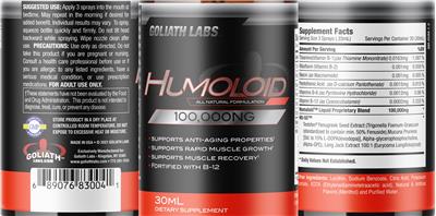 Humoloid 100,000 NG label