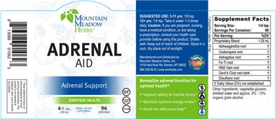 Adrenal Aid label