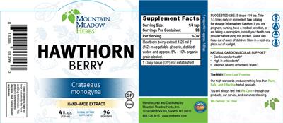 Hawthorn Berry label