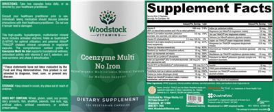 Coenzyme Multi No Iron label