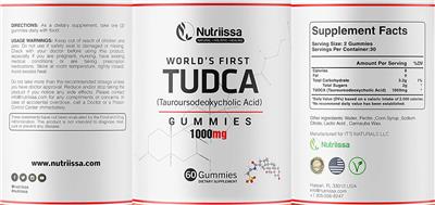 TUDCA 1000 mg label