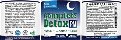 Complete Detox PM label