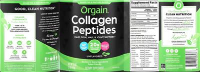 Collagen Peptides Unflavored label