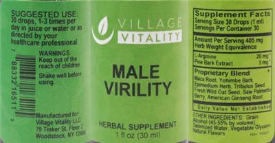 Male Virility label