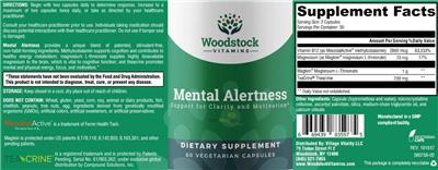 Mental Alertness label