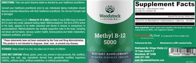 Methyl B-12 5000 label