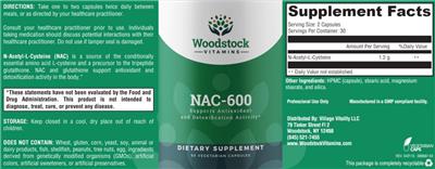 NAC-600 label