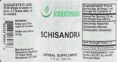 Schisandra label