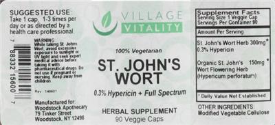 St. John's Wort label