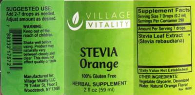 Stevia Orange label