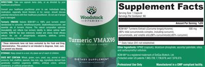 Turmeric VMAX95 label