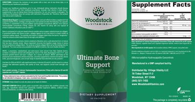 Ultimate Bone Support label